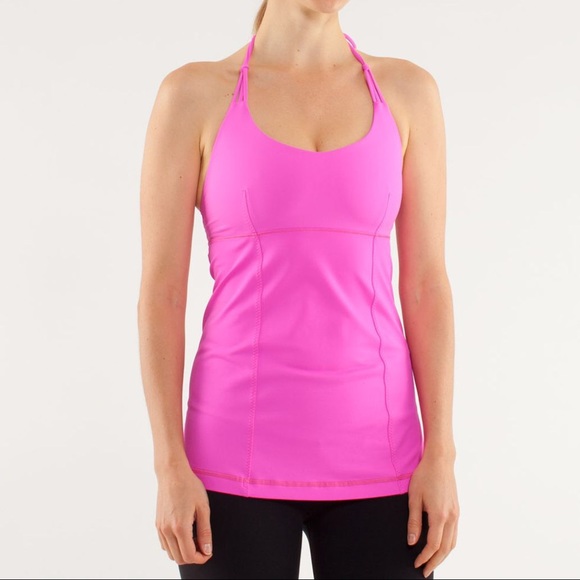 LULULEMON Wandering Yogi Halter Pow Pink - Picture 2 of 5